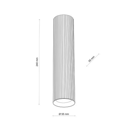 Faretto TUNE L 1xGU10/10W/230V 24 cm marrone