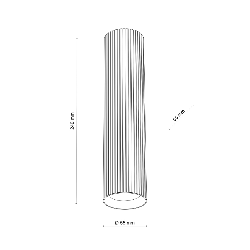 Faretto TUNE L 1xGU10/10W/230V 24 cm marrone