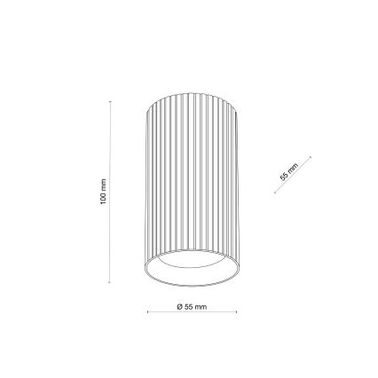 Faretto TUNE S 1xGU10/10W/230V 10 cm bianco