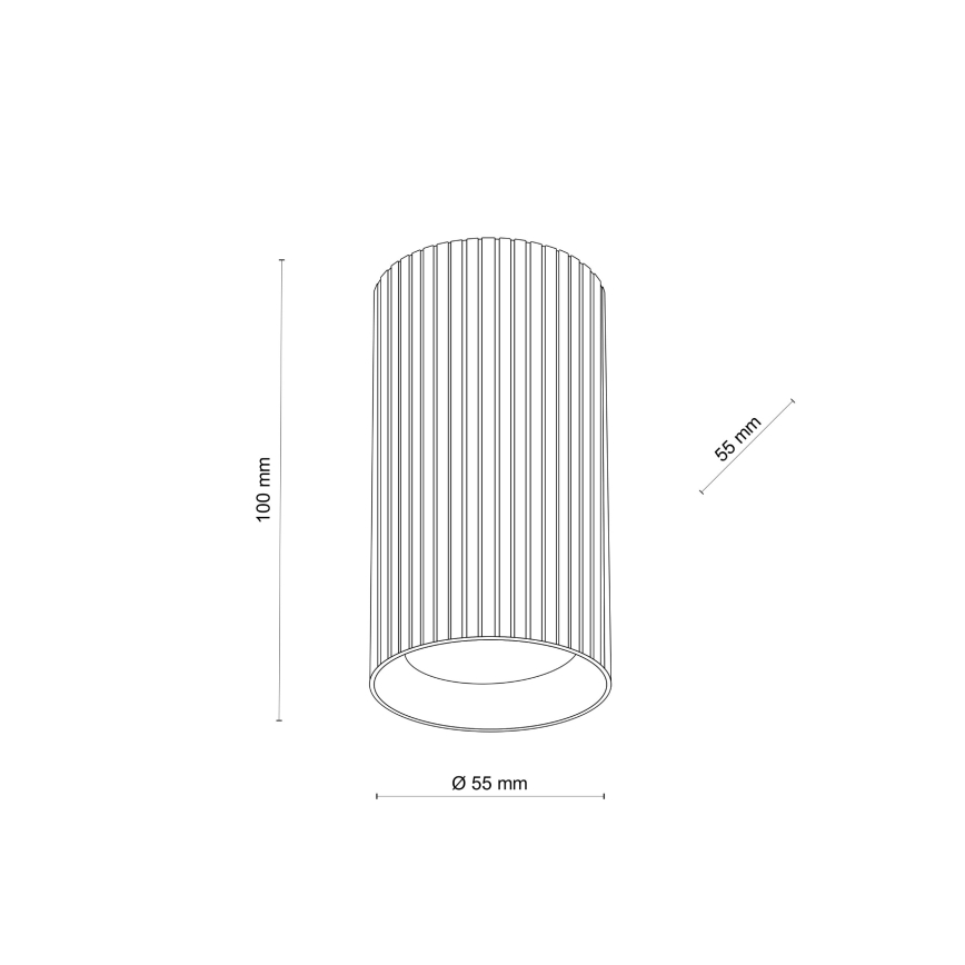 Faretto TUNE S 1xGU10/10W/230V 10 cm nero