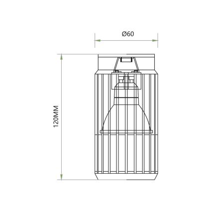 Faretto VERTICAL 1xGU10/8W/230V bianco