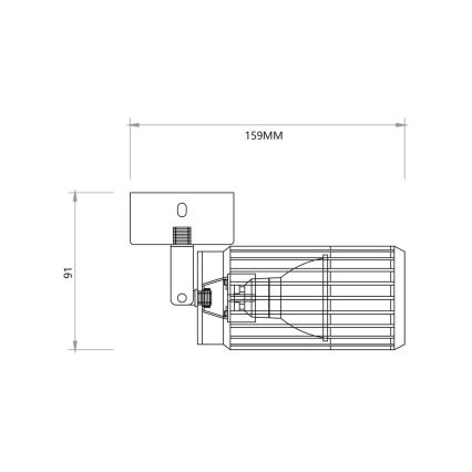 Faretto VERTICAL 1xGU10/8W/230V bianco