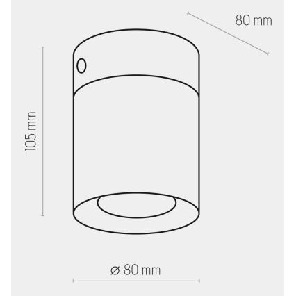 Faretto VICO WHITE 1xGU10/10W/230V