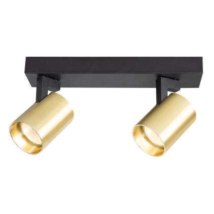 Faretto VOLF 2xGU10/10W/230V oro/nero