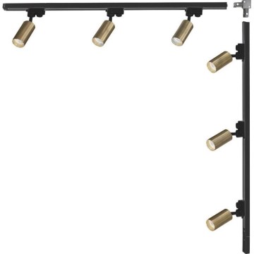 Faretto Zuma Line - Sistema a binario 6xGU10/35W/230V nero/oro