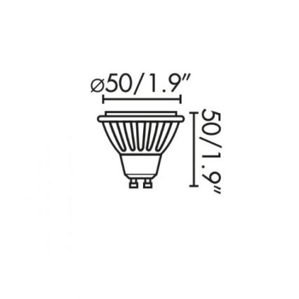 Faro 17316 - Lampadina LED GU10/8W/230V 2700K