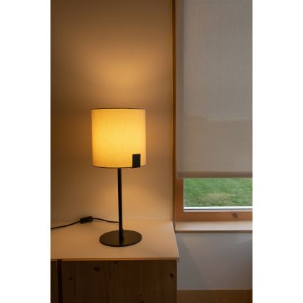 FARO 20054 - Lampada da tavolo NILA 1xE27/15W/230V color crema/nero