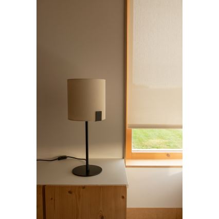 FARO 20054 - Lampada da tavolo NILA 1xE27/15W/230V color crema/nero