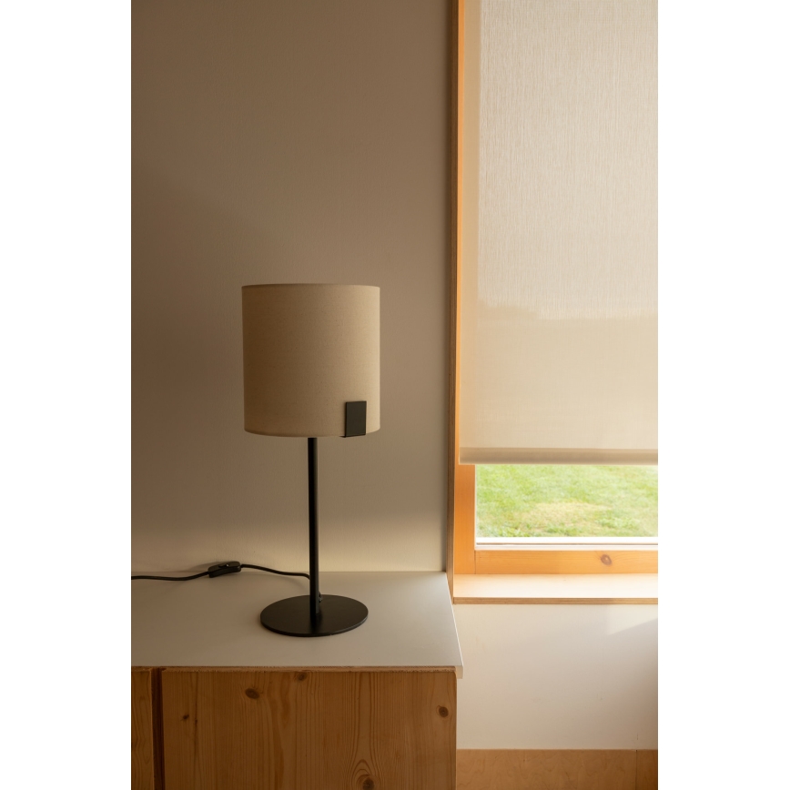 FARO 20054 - Lampada da tavolo NILA 1xE27/15W/230V color crema/nero