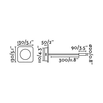 FARO 20060 - Applique LED MOOD LED/2W/230V