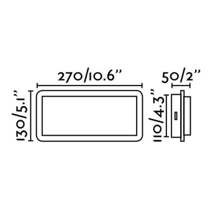 FARO 20061 - Applique LED MOOD 2xLED/3W/230V