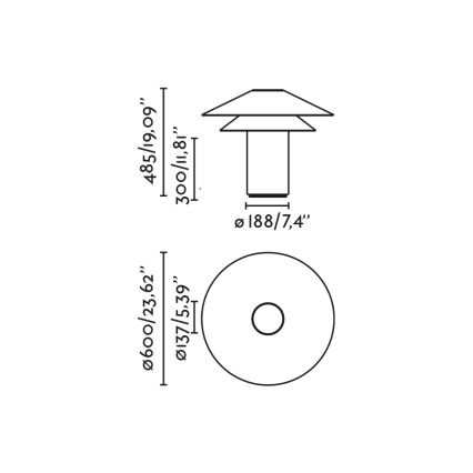 FARO 20069 - Lampada da tavolo SHAN 1xE27/15W/230V carta da forno color crema