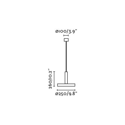 FARO 20169 - Lampadario a sospensione con filo WHIZ 1xE27/15W/230V blu