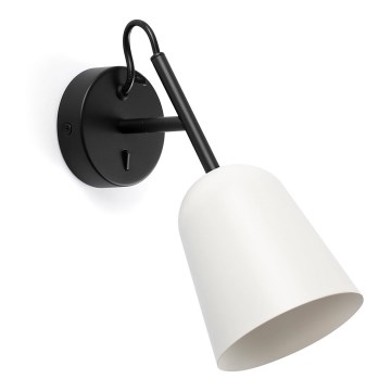 FARO 28258 - Applique STUDIO 1xE14/8W/230V bianco/nero