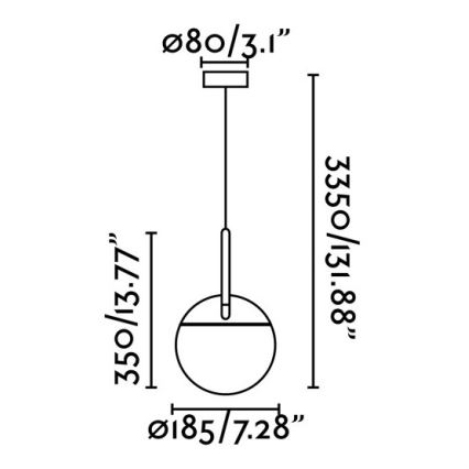 FARO 28375 - Lampadario a sospensione con filo MINE 1xE27/40W/230V