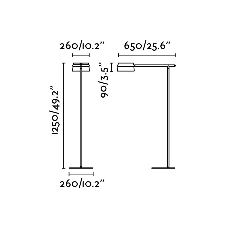 FARO 29569 - Lampada da terra LED dimmerabile LOOP LED/6W/230V