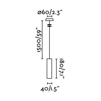 FARO 29894 - Lampadario LED su filo ORA LED/4W/230V bianco