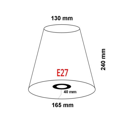 FARO 2P0311 - Paralume per applique REM E27 diametro 165 mm beige
