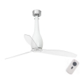 FARO 32000 - Ventilatore da soffitto ETERFAN bianco/trasparente diam. 128 cm + telecomando