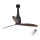 FARO 32004 - Ventilatore da soffitto ETERFAN nero/marrone diam. 128 cm con telecomando