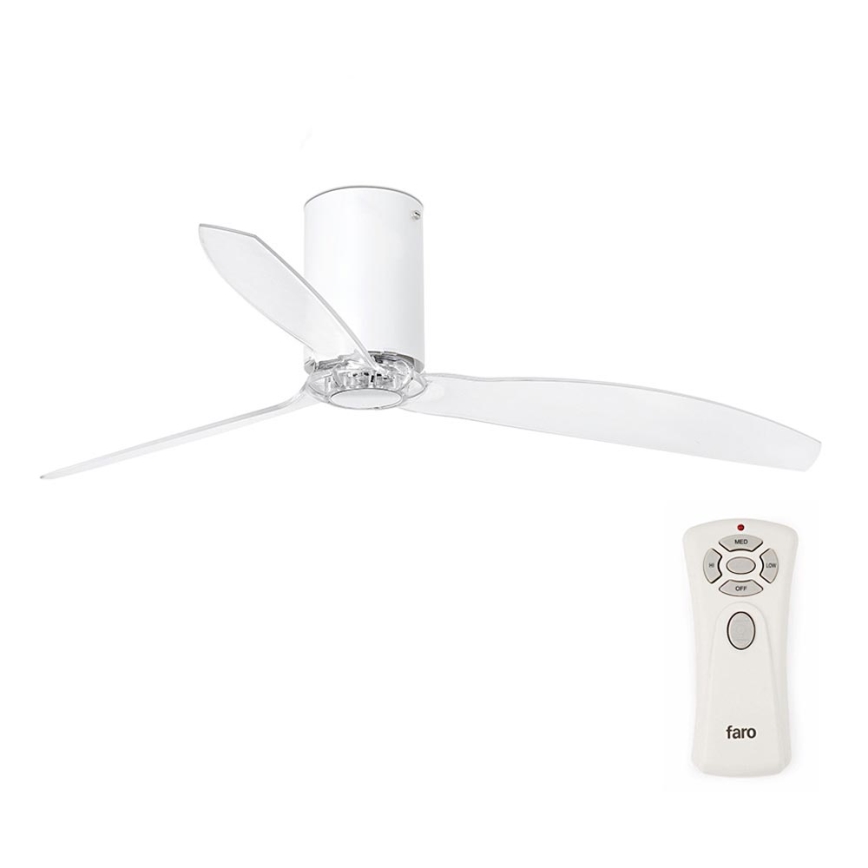 FARO 32039 - Ventilatore da soffitto MINI TUBE FAN con telecomando limpido