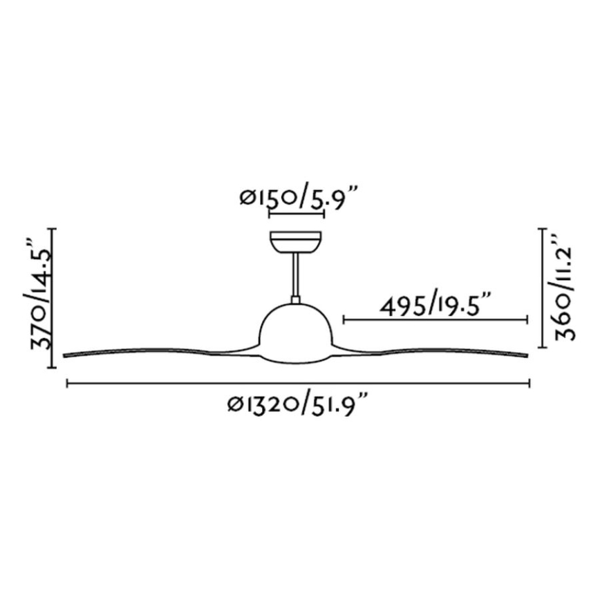 FARO 33317 - Ventilatore da soffitto LAKKI
