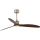 FARO 33398WT - Ventilatore da soffitto JUST FAN M, diametro 128 cm, marrone/ottone, Wi-Fi Tuya + telecomando