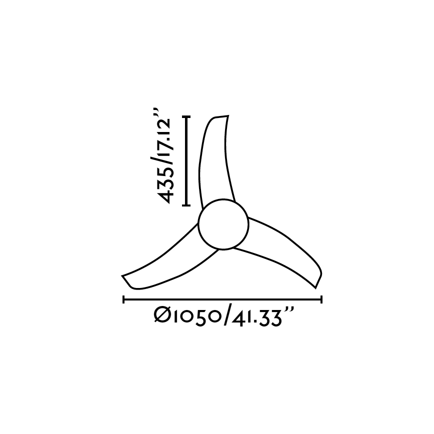 FARO 33415 - Ventilatore da soffitto EASY 2xE27/15W/230V