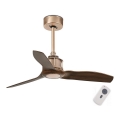 FARO 33423 - Ventilatore da soffitto JUST FAN marrone/rame Ø 81 cm con telecomando