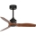 FARO 33425WT - Ventilatore da soffitto JUST FAN S Ø 81 cm marrone/nero Wi-Fi Tuya + telecomando