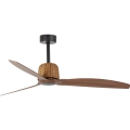 FARO 33435WT - Ventilatore da soffitto WEAVER M diam. 128 cm marrone/nero Wi-Fi Tuya + telecomando