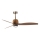 FARO 334361N - Ventilatore da soffitto dimmerabile a LED WEAVER M LED/16W/230V Ø 128 cm marrone/ottone + telecomando
