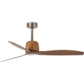 FARO 33436WT - Ventilatore da soffitto WEAVER M Ø 128 cm marrone/ottone Wi-Fi Tuya + telecomando
