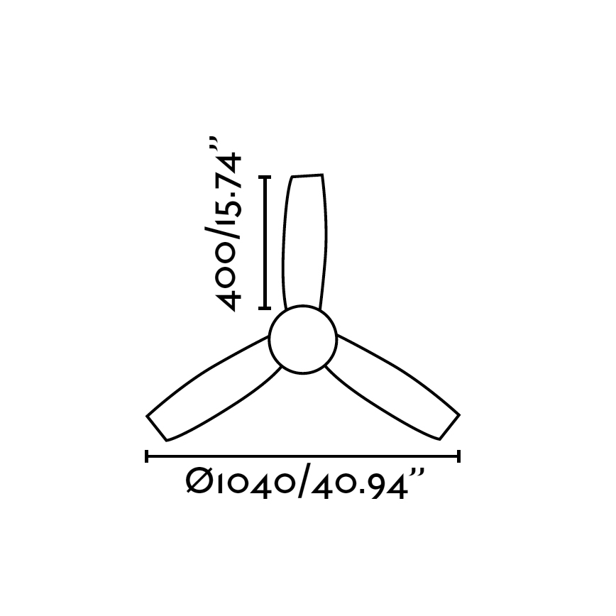 FARO 33454 - Ventilatore da soffitto MINI UFO 2xE27/15W/230V