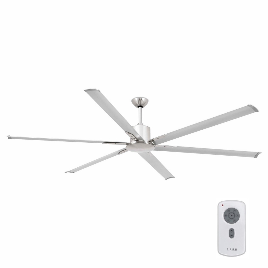 FARO 33465A - Ventilatore da soffitto ANDROS XL cromo opaco d.213 cm  + telecomando