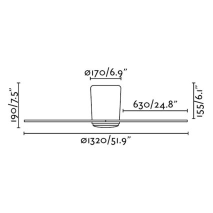 FARO 33472 - Ventilatore da soffitto NIAS