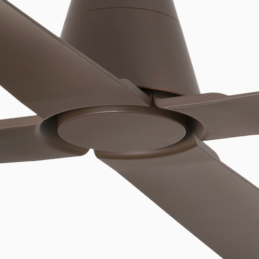 FARO 33490 - Ventilatore da soffitto TYPHOON IP44 marrone + telecomando