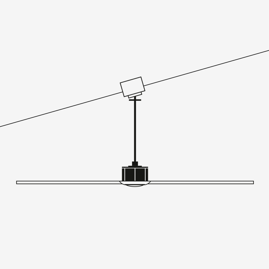 FARO 33512A - Ventilatore da soffitto CIES bianco + telecomando