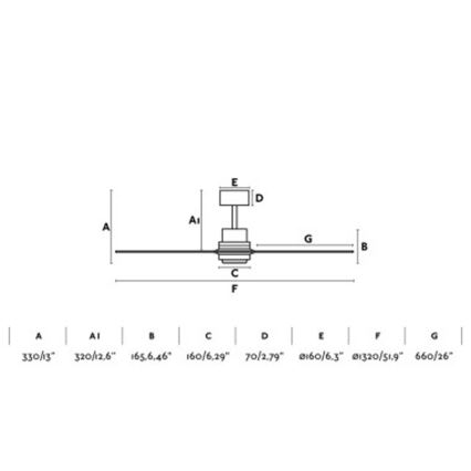 FARO 33518DC - Plafoniera LED LANTAU LED/15W/230V cromo/legno + telecomando