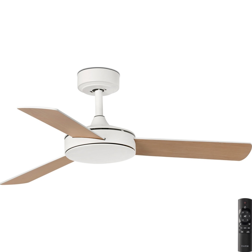 FARO 33603DC - Ventilatore da soffitto MINI MALLORCA S marrone/bianco + telecomando