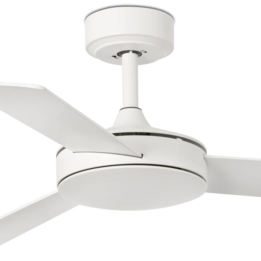 FARO 33603DCWT - Ventilatore da soffitto MINI MALLORCA S marrone/bianco diametro 106 cm Wi-Fi Tuya + telecomando