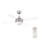 FARO 33696 - Ventilatore da soffitto MINI ICARIA 2xE14/8W/230V cromo/limpido + telecomando