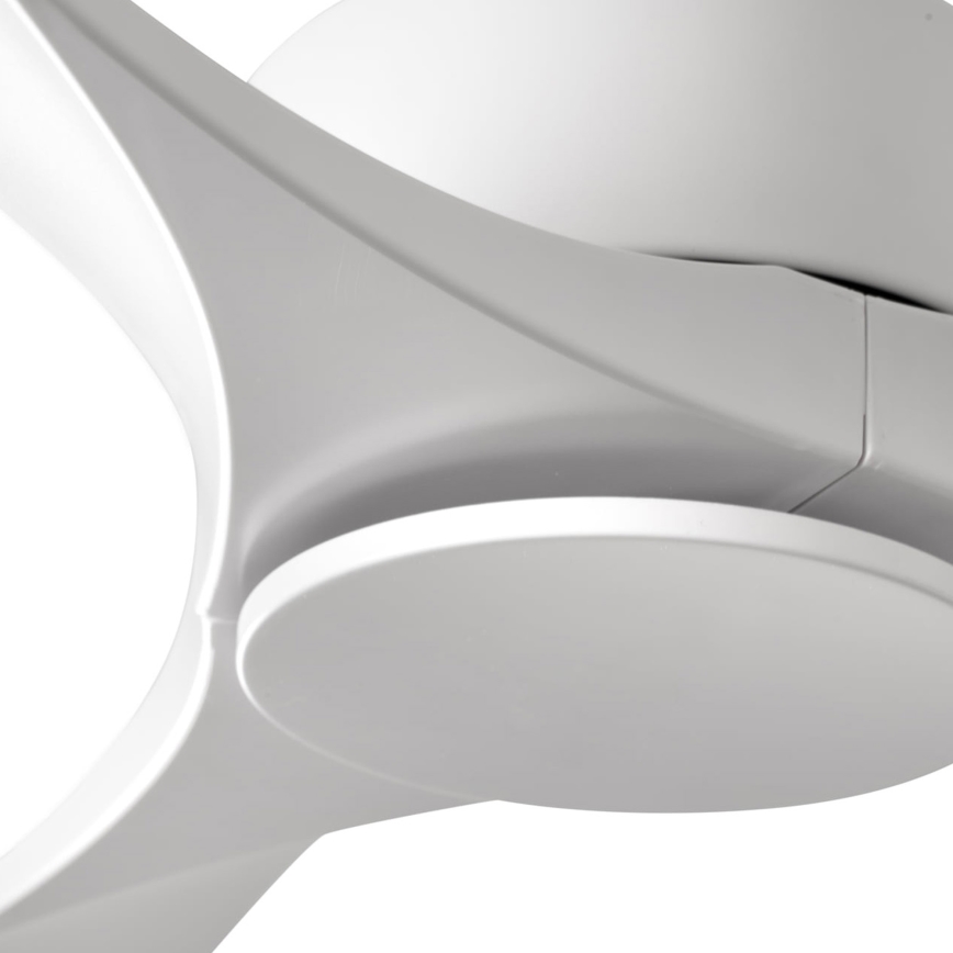 FARO 33750DCWT - Ventilatore da soffitto LUZON L bianco diametro 132 cm Wi-Fi Tuya + telecomando