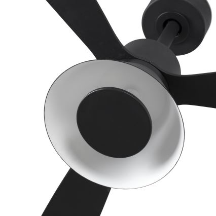FARO 33761WT-23 - Ventilatore da soffitto dimmerabile a LED AMELIA L CONE LED/20W/230V 2700/3500/5000K nero diametro 132 cm Wi-Fi Tuya + telecomando