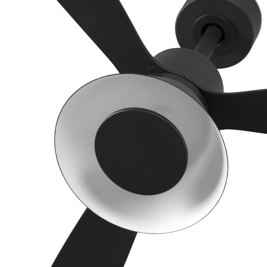 FARO 33761WT-23 - Ventilatore da soffitto dimmerabile AMELIA L CONE LED/20W/230V 2700/3500/5000K nero pr. 132 cm Wi-Fi Tuya + telecomando