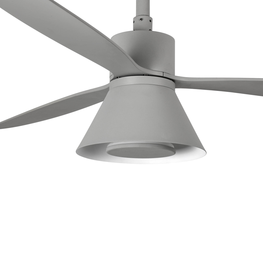 FARO 33762WT-24 - Ventilatore da soffitto dimmerabile a LED AMELIA L CONE LED/20W/230V 2700/3500/5000K grigio diametro 132 cm Wi-Fi Tuya + telecomando
