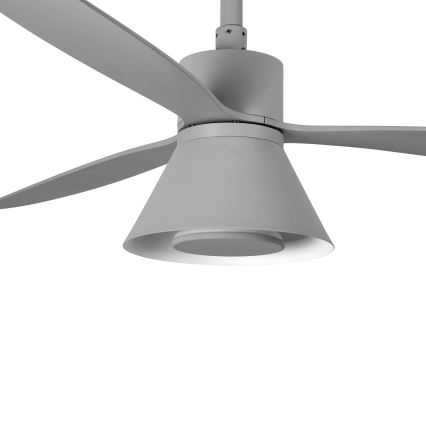 FARO 33762WT-24 - Ventilatore da soffitto dimmerabile a LED AMELIA L CONE LED/20W/230V 2700/3500/5000K gray dia. 132 cm Wi-Fi Tuya + telecomando