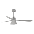FARO 33762WT-24 - Ventilatore da soffitto dimmerabile a LED AMELIA L CONE LED/20W/230V 2700/3500/5000K gray dia. 132 cm Wi-Fi Tuya + telecomando