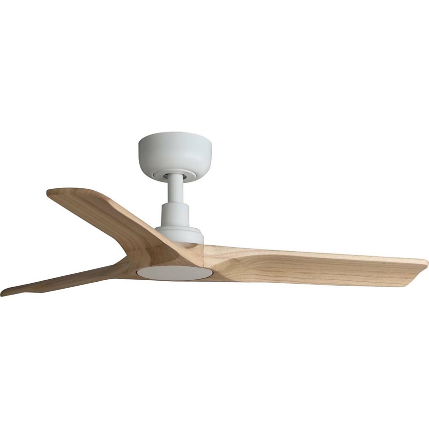FARO 33805WT - Ventilatore da soffitto HEYWOOD S legno/bianco diametro 90 cm Wi-Fi Tuya + telecomando