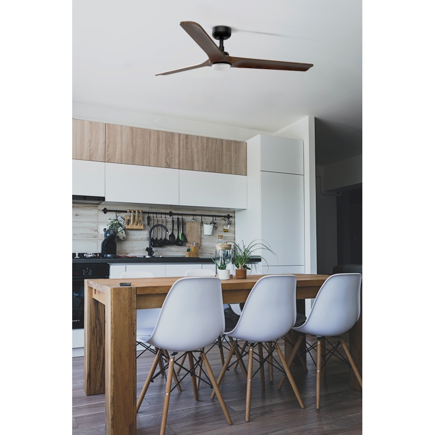 FARO 33809-1TW - Ventilatore a LED dimmerabile HEYWOOD LED/10W/230V 2700/3000/4000K diam. 132 cm + telecomando